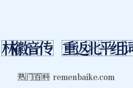 林徽音传·重返北平组词是什么意思的图片